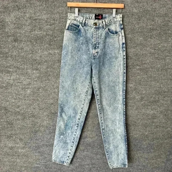 Sasson Denim - Vintage Sasson Acid Wash Jeans Womens 10 High Waisted Tapered Leg Preppy 80s Mom